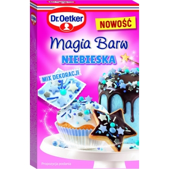 Dr. Oetker Posypka Magia Barw NIEBIESKA mix 70 g
