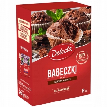 Delecta BABECZKI CZEKOLADOWE z kroplami czekolady