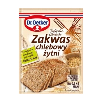 ZESTAW 5x Dr.Oetker ZAKWAS ŻYTNI domowy chleb 15g